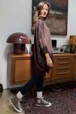 The Soft Tech Jersey Zippy Sweatshirt Chocolate
